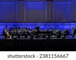 Small photo of Orchestra performs with Yoshiki during Classical 10th anniversary world tour with orchestra "Requiem" at Carnegie Hall in New York on October 29, 2023