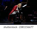 Small photo of Yoshiki performs during Classical 10th anniversary world tour with orchestra "Requiem" at Carnegie Hall in New York on October 29, 2023