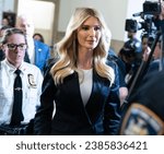 Small photo of Ivanka Trump leaves court room for break to New York State Supreme Court to testify as witness in Former President Donald Trump civil fraud trial in New York on November 8, 2023