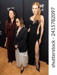 Small photo of Janice Y. K. Lee, Lulu Wang, Nicole Kidman wearing dress by Versace attend Amazon Prime MGM Studios 'Expats' premiere at The Museum of Modern Art in New York on January 21, 2024