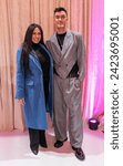 Small photo of Elizabeth Woods and Matt Dillon attend fashion show by Nardos Imam for NARDOS during Fall 2024 Fashion Week at Lotos Club in New York on February 9, 2024
