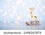 christmas ball background.... | Shutterstock . vector #1498267874