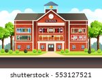 a vector illustration of school ... | Shutterstock .eps vector #553127521