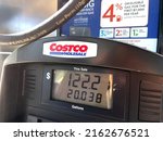 Small photo of Redwood City, CA, USA - May 2022: Costco is widely considered to have the most affordable gas, but prices still rankle motorists who are at the mercy of inflation and high pump prices.