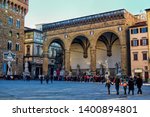 Historic Piazza della Signoria in Florence, Italy
