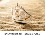 Wooden Sail Ship Toy Model In...