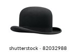 a bowler hat isolated on a white background