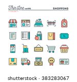 shopping  retail  delivery ... | Shutterstock .eps vector #383283067