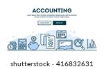 accounting  concept header ... | Shutterstock .eps vector #416832631