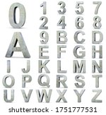 alphabet of concrete letters.... | Shutterstock . vector #1751777531
