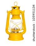 Old Yellow Kerosene Lantern...