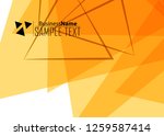 orange black modern poster.... | Shutterstock .eps vector #1259587414