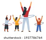 lesson of physical education ... | Shutterstock .eps vector #1937786764