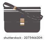 small bag with adjustable strap ... | Shutterstock .eps vector #2075466304