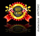 casino reward with golden ring  ... | Shutterstock .eps vector #69475342