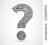 black question mark from... | Shutterstock .eps vector #123605941
