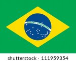  brazil flag drawing by pastel... | Shutterstock . vector #111959354