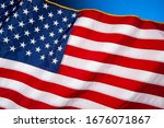 national flag of the united... | Shutterstock . vector #1676071867