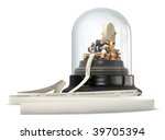 A Vintage Stock Ticker Isolated ...