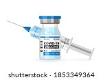 covid 19 coronavirus vaccine.... | Shutterstock .eps vector #1853349364