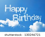 Happy Birthday Cloud Word