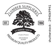 lumber shop label design... | Shutterstock .eps vector #294069941