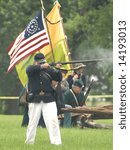 Small photo of Photo from June 14/2008 from reenactment of The Fenian Raids, The Battle of Ridgeway held at Fort Erie.