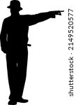 silhouette of a walking man on... | Shutterstock .eps vector #2149520577