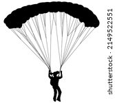 skydiver  silhouettes... | Shutterstock . vector #2149522551