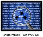 debugging software in action.... | Shutterstock . vector #1355907131