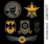special unit military emblem... | Shutterstock .eps vector #228870277