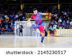 Small photo of BARCELONA - DEC 8: Adolfo in action at the Primera Division LNFS match between FC Barcelona Futsal and Movistar Inter at the Palau Blaugrana on December 8, 2021 in Barcelona, Spain.