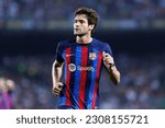 Small photo of BARCELONA - OCT 20: Marcos Alonso in action during the LaLiga match between FC Barcelona and Villarreal CF at the Spotify Camp Nou Stadium on October 20, 2022 in Barcelona, Spain.