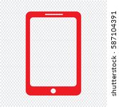 smartphone icon | Shutterstock .eps vector #587104391