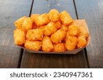 Small photo of Delicious fried potatoes known as tater tots