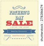 father's day sale .... | Shutterstock .eps vector #278286674