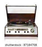 Vintage Record Player With...