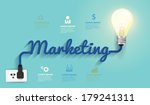 marketing concept  creative... | Shutterstock .eps vector #179241311