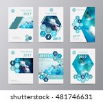 blue annual report brochure... | Shutterstock .eps vector #481746631