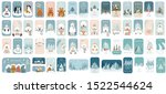 cute winter holiday sticker... | Shutterstock .eps vector #1522544624