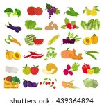 fruits and vegetables.... | Shutterstock .eps vector #439364824
