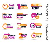 sale countdown badges. last... | Shutterstock .eps vector #1926879767