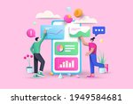 3d data analysis  business ... | Shutterstock .eps vector #1949584681