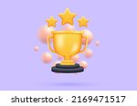 3d golden cup  gold winners... | Shutterstock .eps vector #2169471517