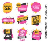 collection of sale discount... | Shutterstock .eps vector #450002284