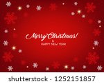 merry christmas background. | Shutterstock .eps vector #1252151857