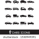 vehicle symbols. cars icons set ... | Shutterstock .eps vector #1530949391