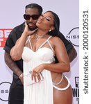 Small photo of LOS ANGELES - JUN 27: Megan Thee Stallion and Pardi {Object} arrives for the 2021 BET Awards on June 27, 2021 in Los Angeles, CA