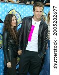 Small photo of LOS ANGELES - MAY 23: Alanis Morissette and Ryan Reynolds arrives for the 2003 MTV Movie Awards on May 23, 2003 in Hollywood, CA