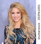 Small photo of LOS ANGELES - APR 06: Shakira arrives to the 49th Annual Academy of Country Music Awards on April 06, 2014 in Las Vegas, NV.